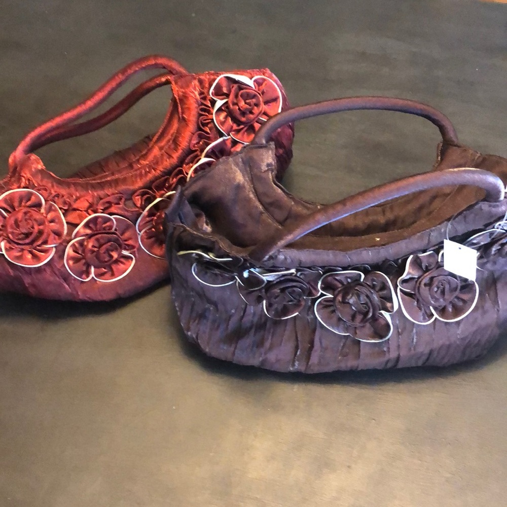 Silk Flower Designed Purses